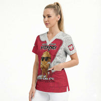 Personalized Poland Scrub Top The Cool Pierogi Funny Style