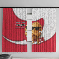 Poland Window Curtain The Cool Pierogi Funny Style