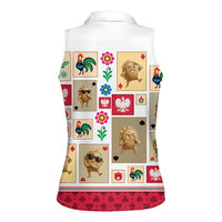 Poland Women Sleeveless Polo Shirt Pierogi Tysiac 1000