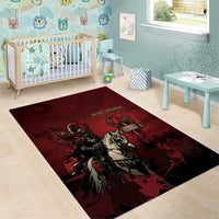 Polish Lithuanian Commonwealth Area Rug Winged Hussar Warrior Battle Of Vienna