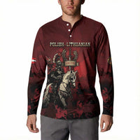 Polish Lithuanian Commonwealth Button Sweatshirt Winged Hussar Warrior Battle Of Vienna