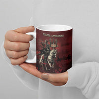 Polish Lithuanian Commonwealth Ceramic Mug Winged Hussar Warrior Battle Of Vienna
