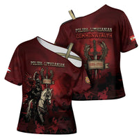 Polish Lithuanian Commonwealth Cross Shoulder Shirt Winged Hussar Warrior Battle Of Vienna