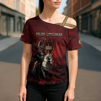 Polish Lithuanian Commonwealth Cross Shoulder Shirt Winged Hussar Warrior Battle Of Vienna