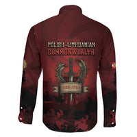 Polish Lithuanian Commonwealth Family Matching Off The Shoulder Long Sleeve Dress and Hawaiian Shirt Winged Hussar Warrior Battle Of Vienna