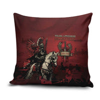 Polish Lithuanian Commonwealth Pillow Cover Winged Hussar Warrior Battle Of Vienna