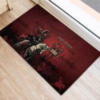 Polish Lithuanian Commonwealth Rubber Doormat Winged Hussar Warrior Battle Of Vienna