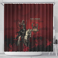 Polish Lithuanian Commonwealth Shower Curtain Winged Hussar Warrior Battle Of Vienna