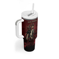 Polish Lithuanian Commonwealth Tumbler With Handle Winged Hussar Warrior Battle Of Vienna