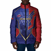 Custom Afro-Haitians Football Padded Jacket Haitian Palm Tree Unique Style