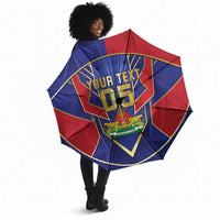 Custom Afro-Haitians Football Umbrella Haitian Palm Tree Unique Style