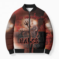 Ancient Greek Hades Bomber Puffer Jacket King Of The Underworld - Wonder Print Shop