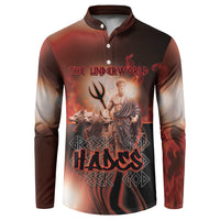 Ancient Greek Hades Button Sweatshirt King Of The Underworld - Wonder Print Shop