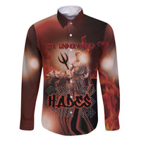 Ancient Greek Hades Family Matching Off The Shoulder Long Sleeve Dress and Hawaiian Shirt King Of The Underworld - Wonder Print Shop