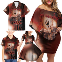 Ancient Greek Hades Family Matching Off Shoulder Short Dress and Hawaiian Shirt King Of The Underworld - Wonder Print Shop