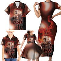Ancient Greek Hades Family Matching Short Sleeve Bodycon Dress and Hawaiian Shirt King Of The Underworld - Wonder Print Shop