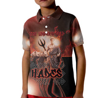 Ancient Greek Hades Kid Polo Shirt King Of The Underworld - Wonder Print Shop