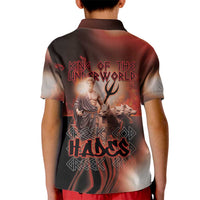 Ancient Greek Hades Kid Polo Shirt King Of The Underworld - Wonder Print Shop