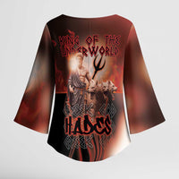 Ancient Greek Hades Kimono Sleeve Blouse King Of The Underworld - Wonder Print Shop