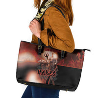 Ancient Greek Hades Leather Tote Bag King Of The Underworld - Wonder Print Shop