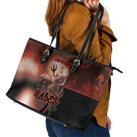 Ancient Greek Hades Leather Tote Bag King Of The Underworld - Wonder Print Shop