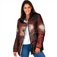Ancient Greek Hades Padded Jacket King Of The Underworld - Wonder Print Shop