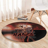 Ancient Greek Hades Round Carpet King Of The Underworld - Wonder Print Shop