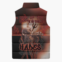 Ancient Greek Hades Sleeveless Puffer Jacket King Of The Underworld - Wonder Print Shop