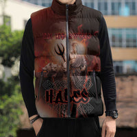 Ancient Greek Hades Sleeveless Puffer Jacket King Of The Underworld - Wonder Print Shop