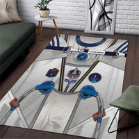 Personalized Astronaut Area Rug Space Diving Suit - Wonder Print Shop