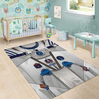 Personalized Astronaut Area Rug Space Diving Suit - Wonder Print Shop