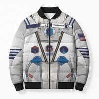 Personalized Astronaut Bomber Puffer Jacket Space Diving Suit - Wonder Print Shop