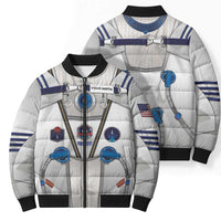 Personalized Astronaut Bomber Puffer Jacket Space Diving Suit - Wonder Print Shop