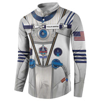 Personalized Astronaut Button Sweatshirt Space Diving Suit - Wonder Print Shop