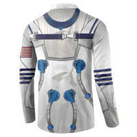 Personalized Astronaut Button Sweatshirt Space Diving Suit - Wonder Print Shop