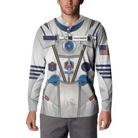Personalized Astronaut Button Sweatshirt Space Diving Suit - Wonder Print Shop