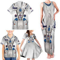Personalized Astronaut Family Matching Tank Maxi Dress and Hawaiian Shirt Space Diving Suit - Wonder Print Shop