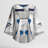 Personalized Astronaut Kimono Sleeve Blouse Space Diving Suit - Wonder Print Shop