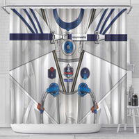 Personalized Astronaut Shower Curtain Space Diving Suit - Wonder Print Shop