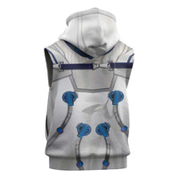 Personalized Astronaut Sleeveless Zip Hoodie Space Diving Suit - Wonder Print Shop