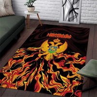 Montenegro Area Rug Coat Of Arms Fire Style - Wonder Print Shop