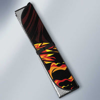 Montenegro Auto Sun Shade Coat Of Arms Fire Style - Wonder Print Shop