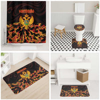 Montenegro Bathroom Set Coat Of Arms Fire Style - Wonder Print Shop