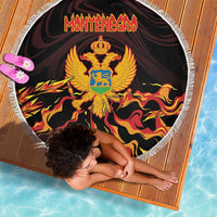 Montenegro Beach Blanket Coat Of Arms Fire Style - Wonder Print Shop