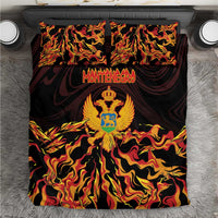 Montenegro Bedding Set Coat Of Arms Fire Style - Wonder Print Shop