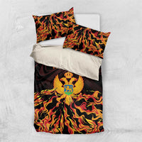 Montenegro Bedding Set Coat Of Arms Fire Style - Wonder Print Shop