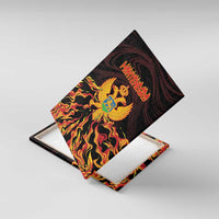 Montenegro Canvas Wall Art Coat Of Arms Fire Style - Wonder Print Shop