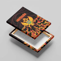 Montenegro Canvas Wall Art Coat Of Arms Fire Style - Wonder Print Shop
