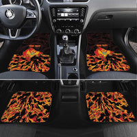 Montenegro Car Mats Coat Of Arms Fire Style - Wonder Print Shop