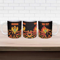 Personalized Montenegro Ceramic Mug Coat Of Arms Fire Style - Wonder Print Shop